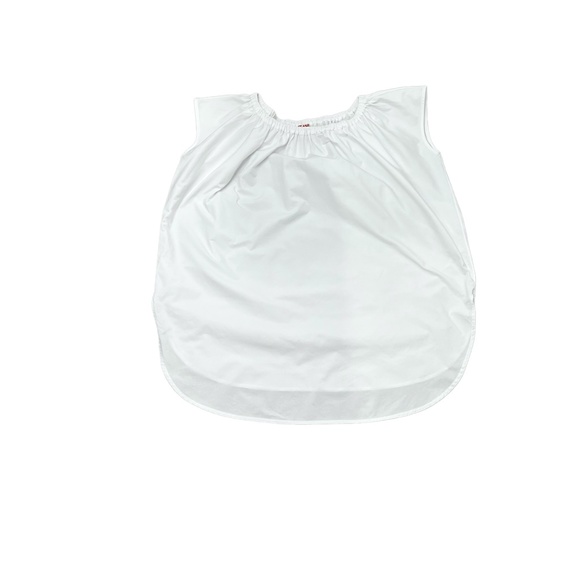 ORGANIC BY JOHN PATRICK BRIGHT WHITE COTTON POPLIN OFF THE SHOULDER TUNIC - Picture 13 of 16